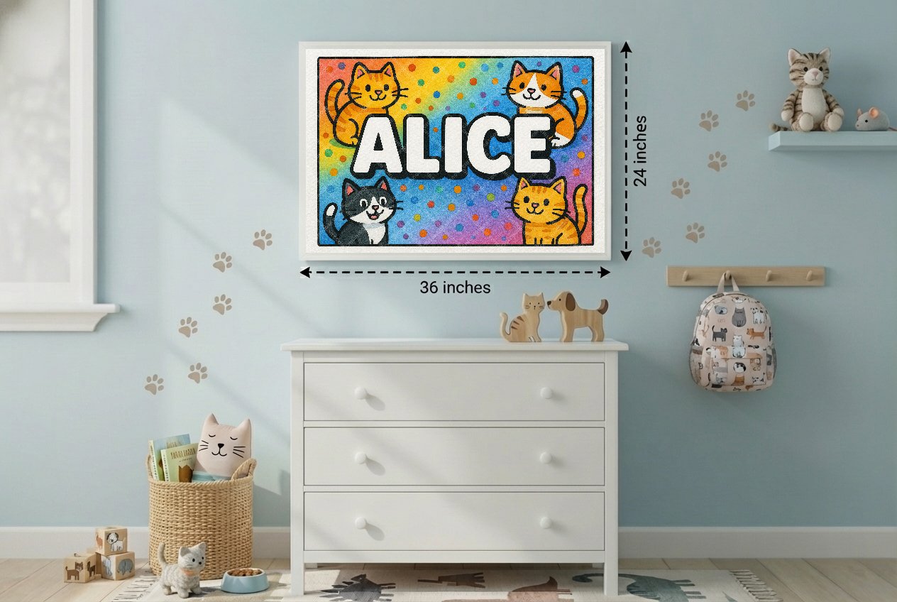 Personalized name art for Alice