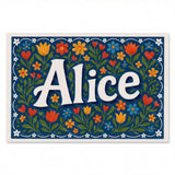 Calm personalized name art for Alice
