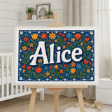 Calm personalized name art for Alice