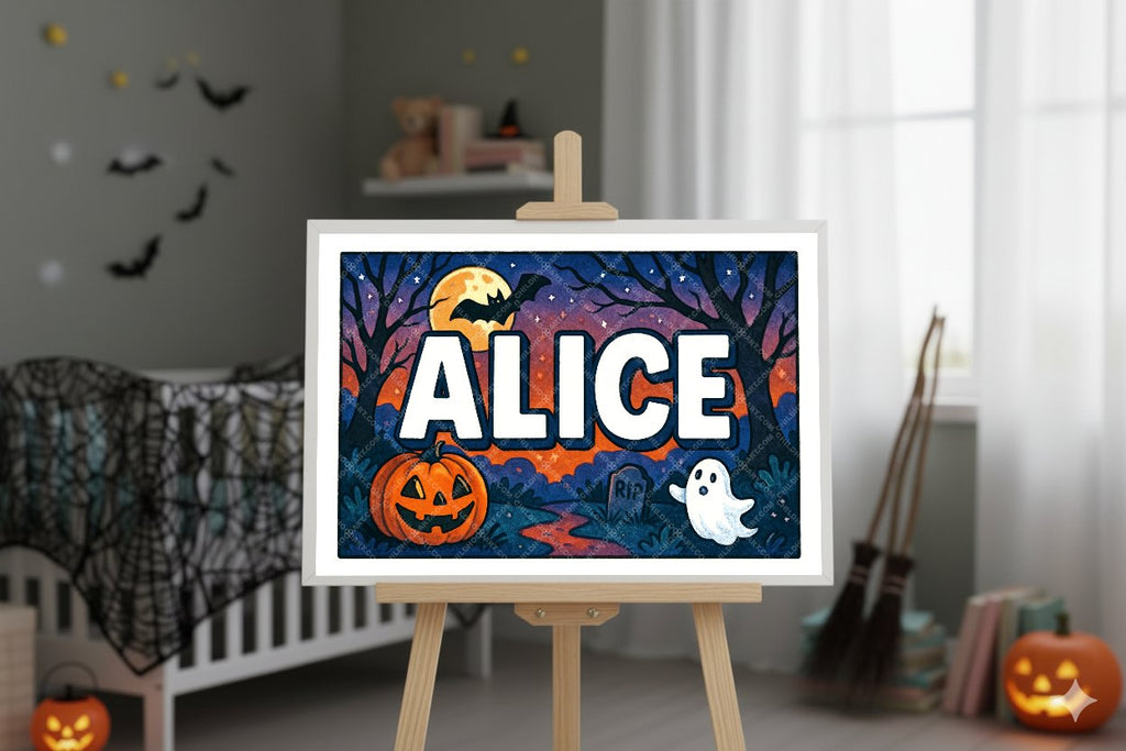 Personalized name art for Alice