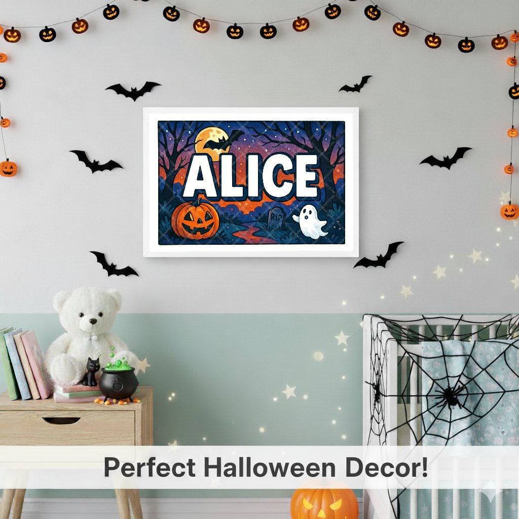 Personalized name art for Alice