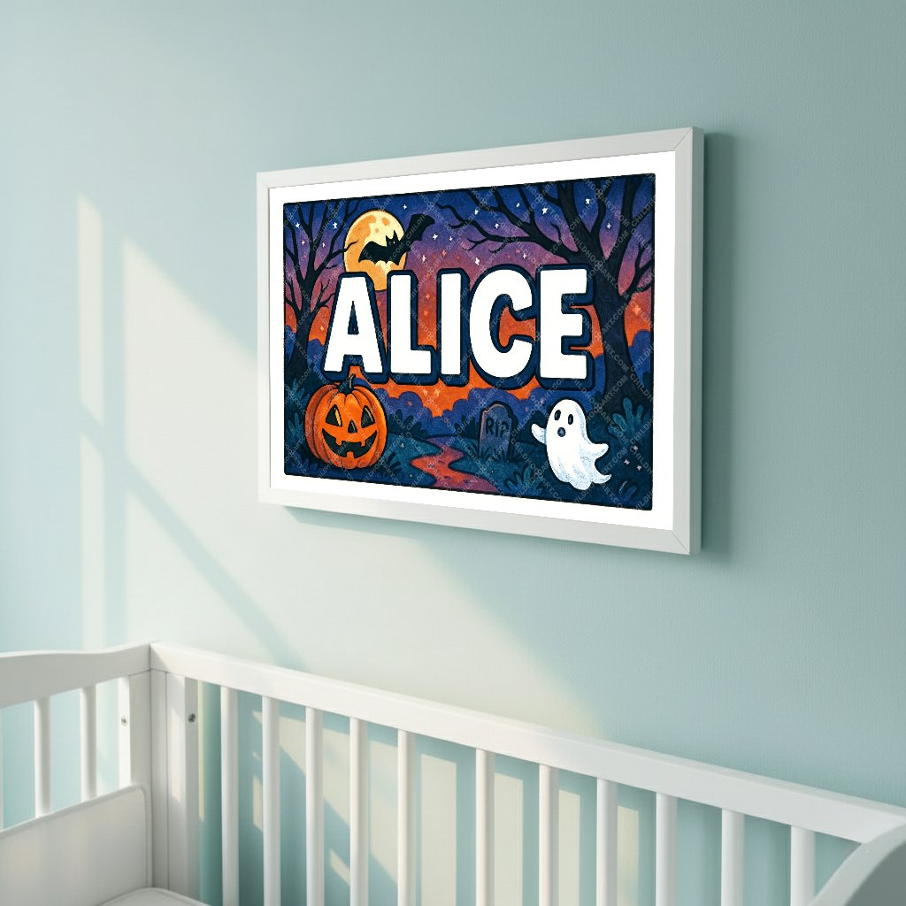 Personalized name art for Alice