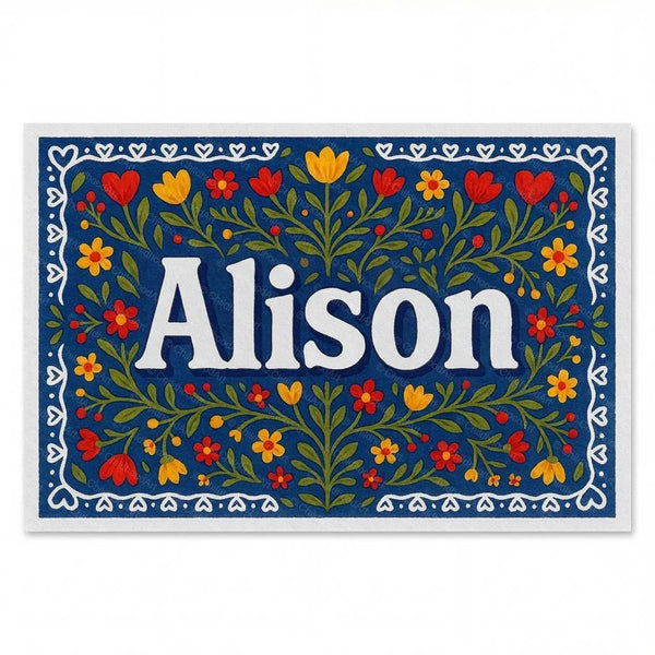 Alison Floral Farmhouse Custom Wall Art