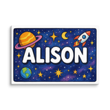Adventurous alison Space Explorer Name Art