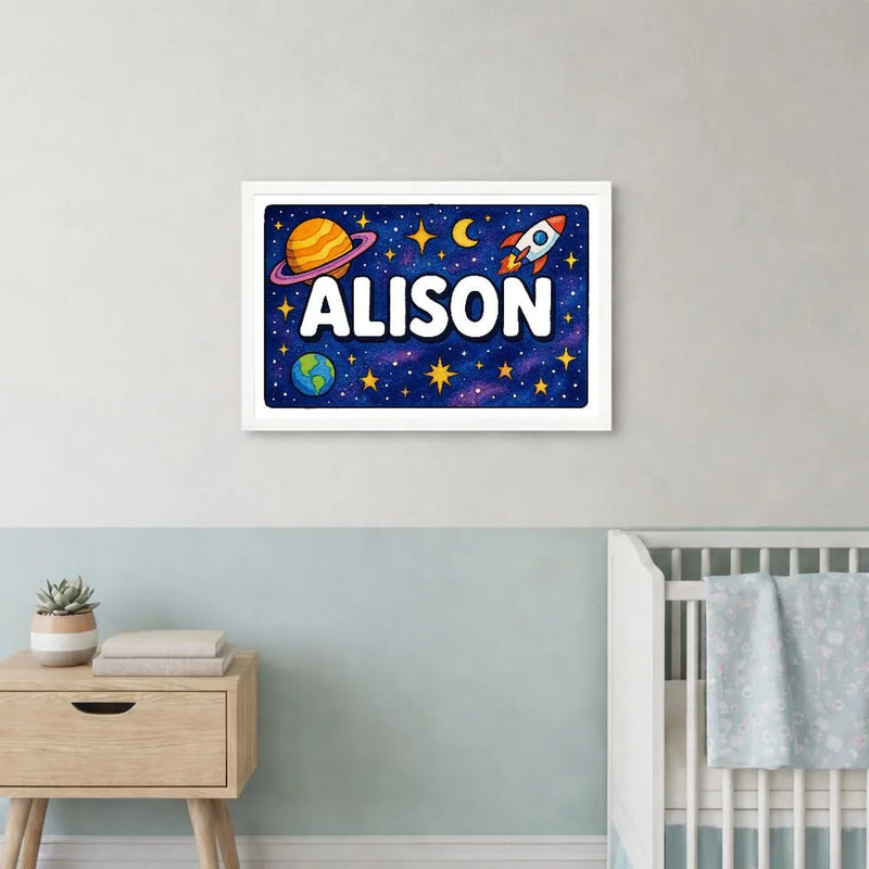 Adventurous alison Space Explorer Name Art