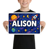 Adventurous alison Space Explorer Name Art