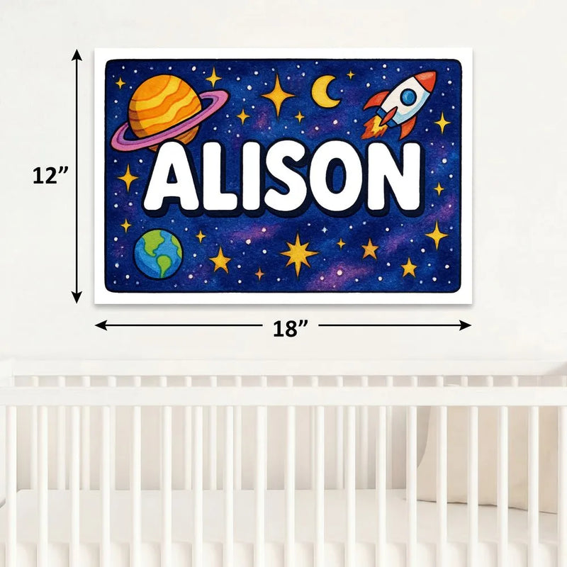 Adventurous alison Space Explorer Name Art