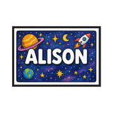 Adventurous alison Space Explorer Name Art