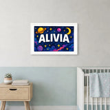 Adventurous alivia Space Explorer Name Art