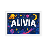 Adventurous alivia Space Explorer Name Art