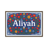 Calm aliyah Floral Farmhouse Personalized Wall Art