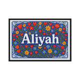 Calm aliyah Floral Farmhouse Personalized Wall Art