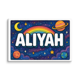 Adventurous aliyah Space Explorer Name Art