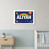 Adventurous aliyah Space Explorer Name Art