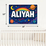 Adventurous aliyah Space Explorer Name Art