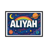 Adventurous aliyah Space Explorer Name Art
