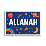 Adventurous allanah Space Explorer Name Art