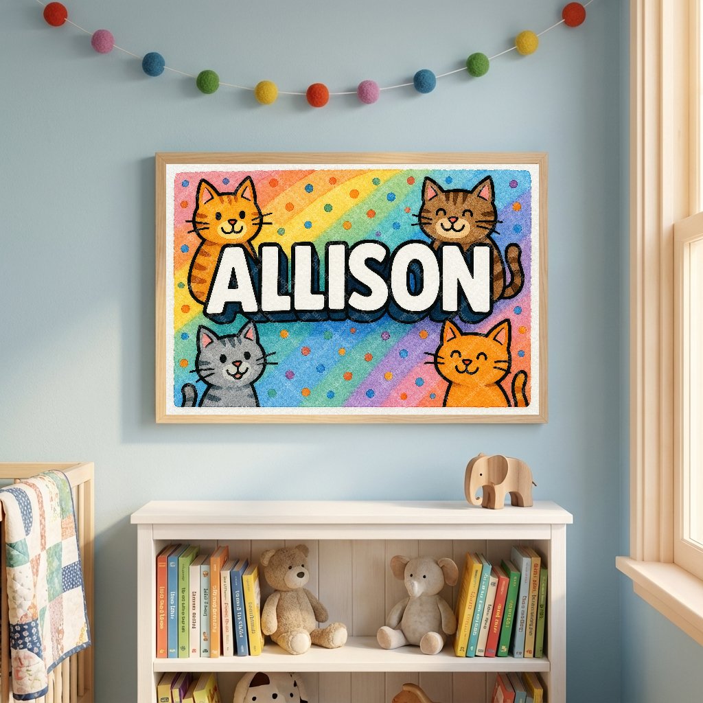 Personalized name art for Allison
