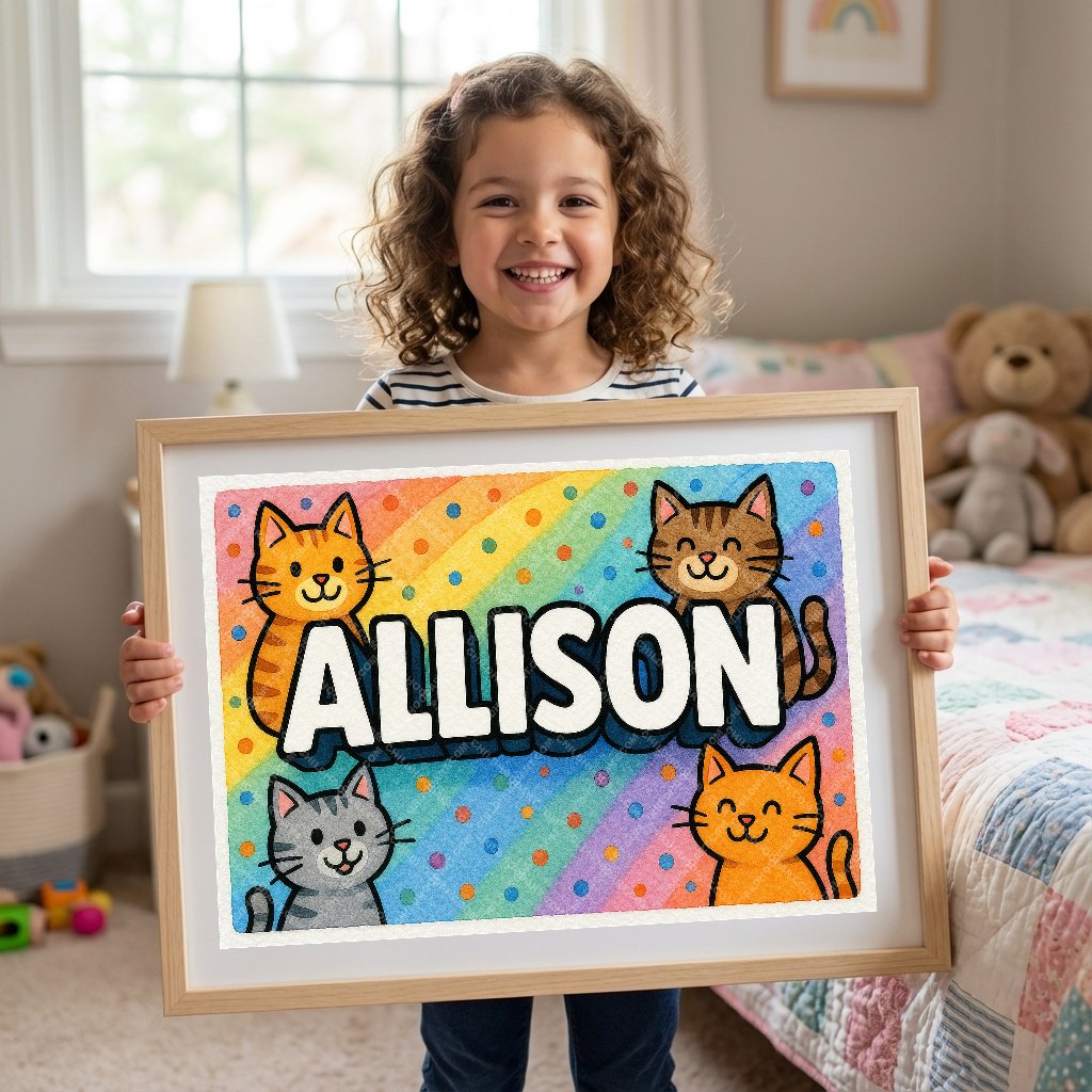 Personalized name art for Allison