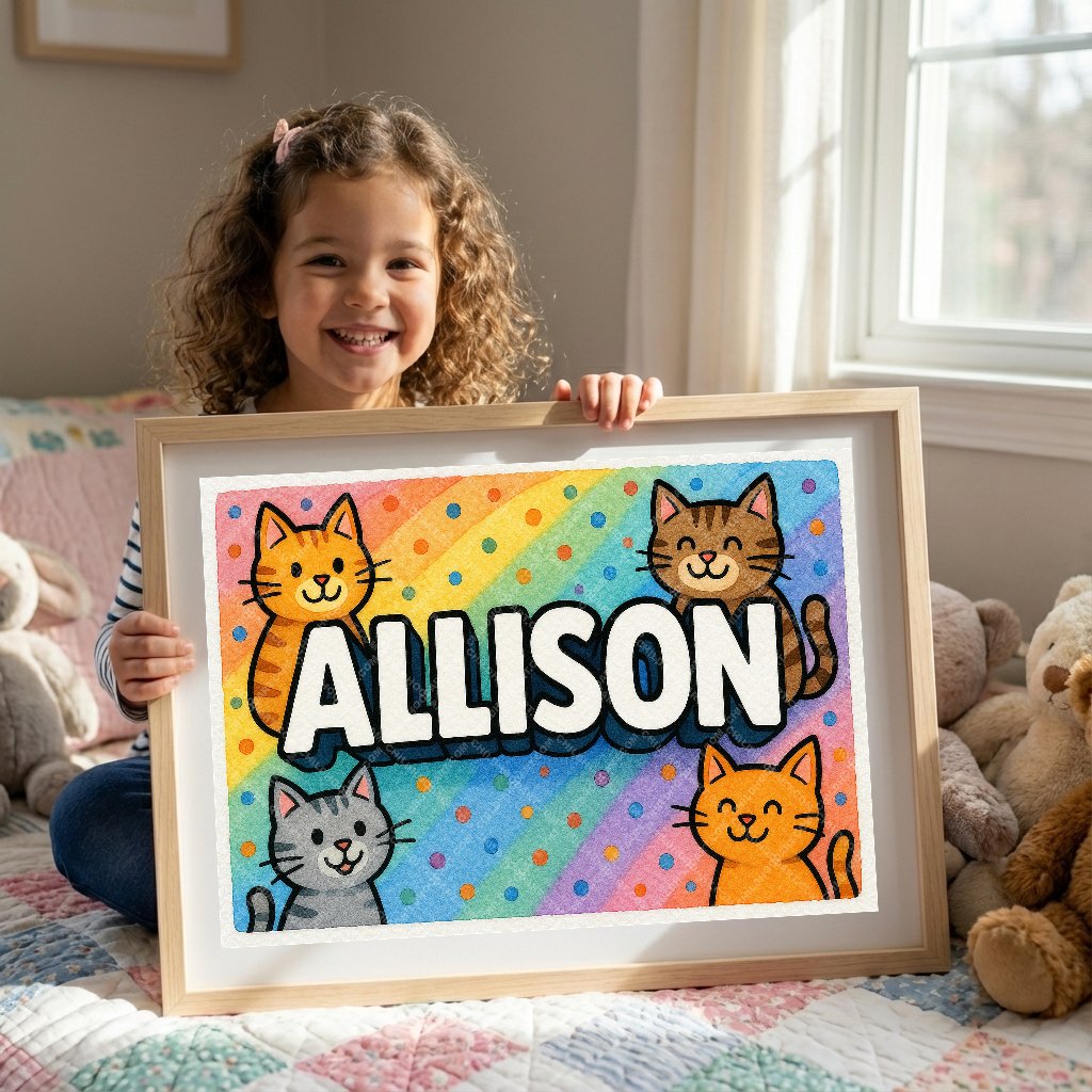 Personalized name art for Allison