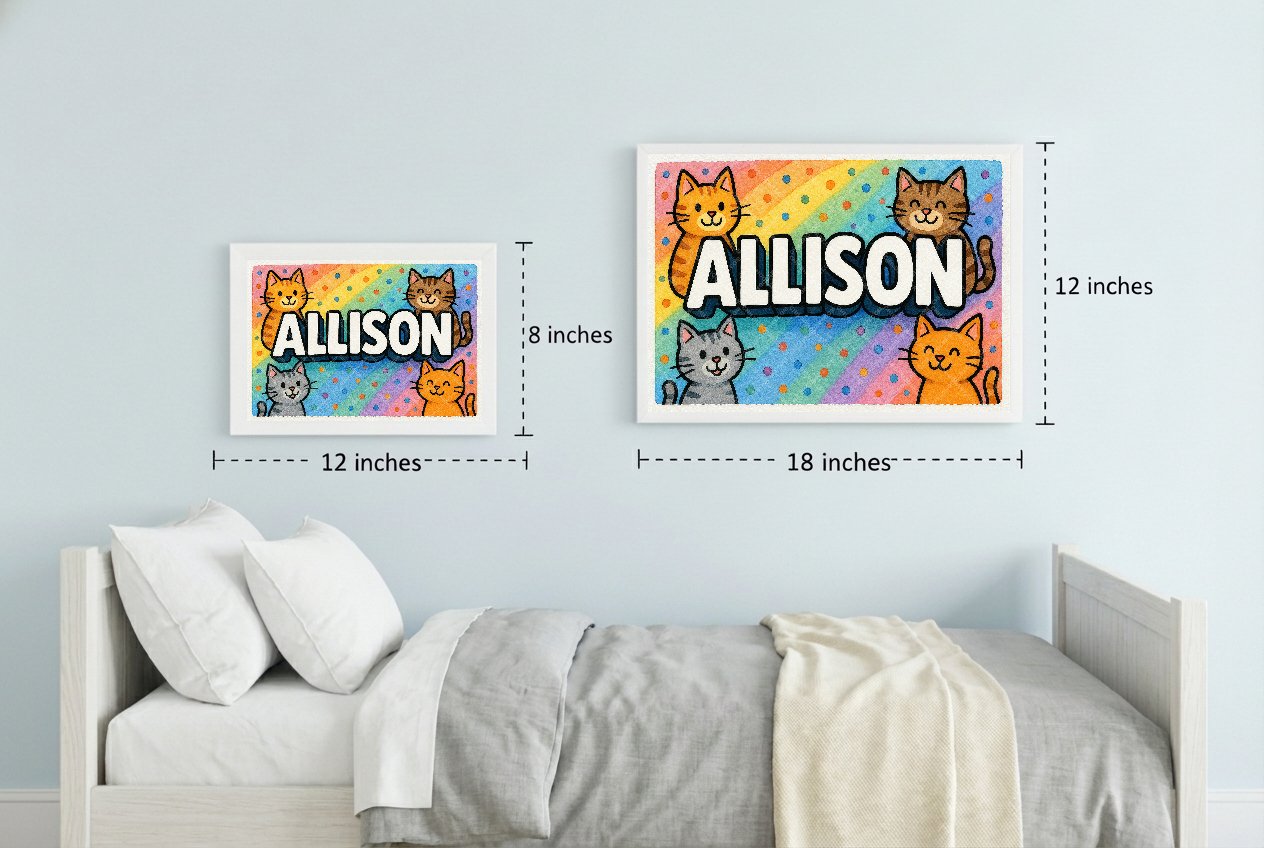 Personalized name art for Allison