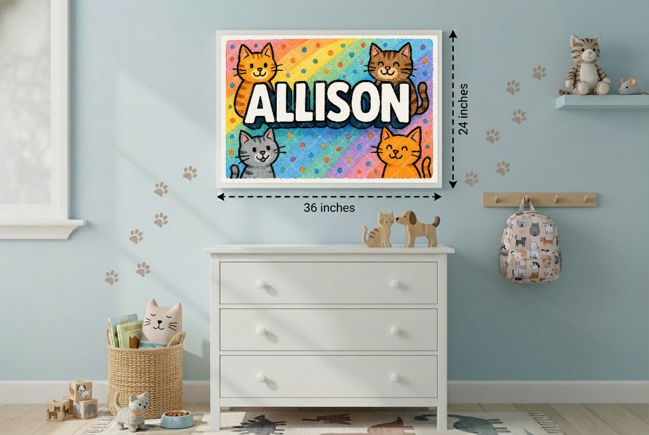 Personalized name art for Allison