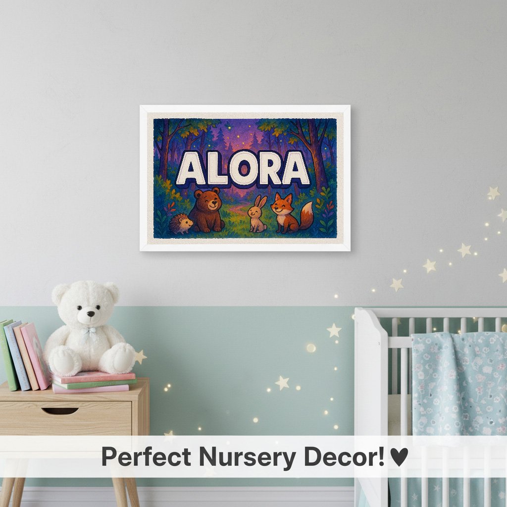 Personalized name art for Alora