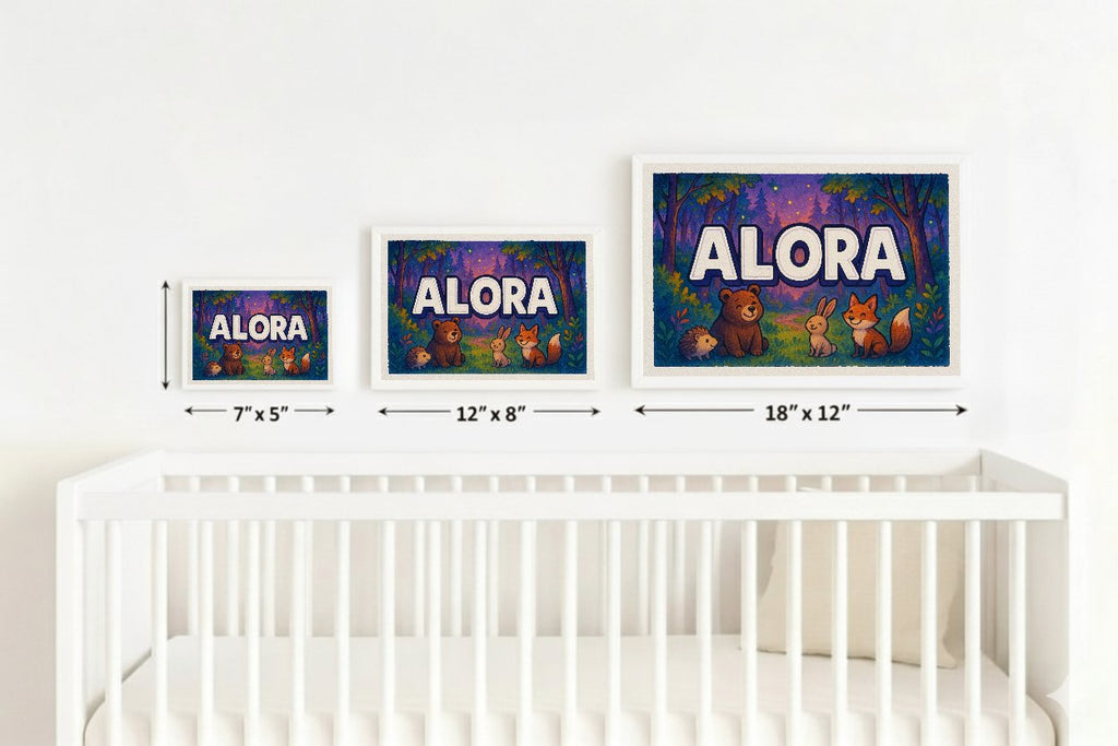 Personalized name art for Alora
