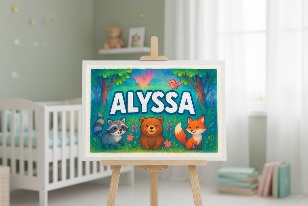 Personalized name art for Alyssa