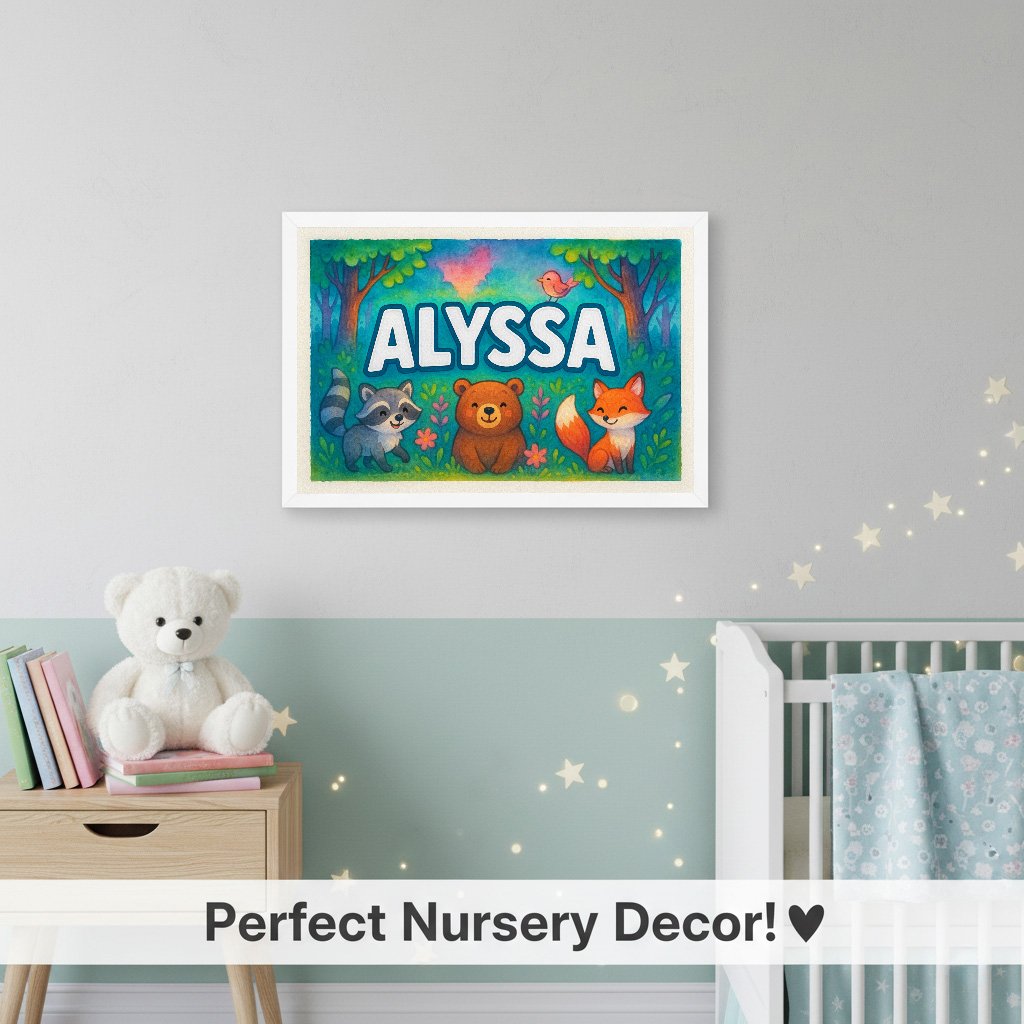 Personalized name art for Alyssa