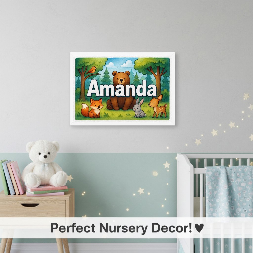 Personalized name art for Amanda