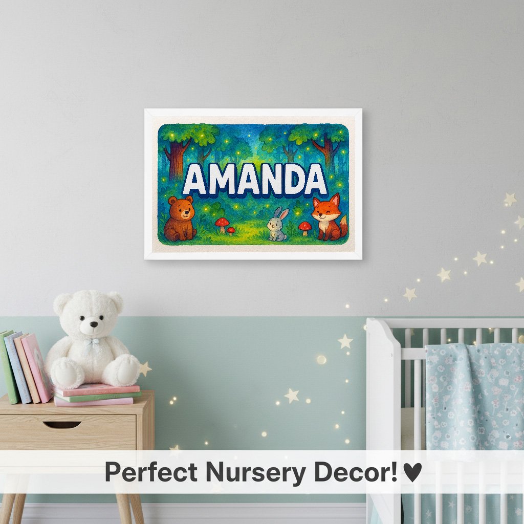 Personalized name art for Amanda