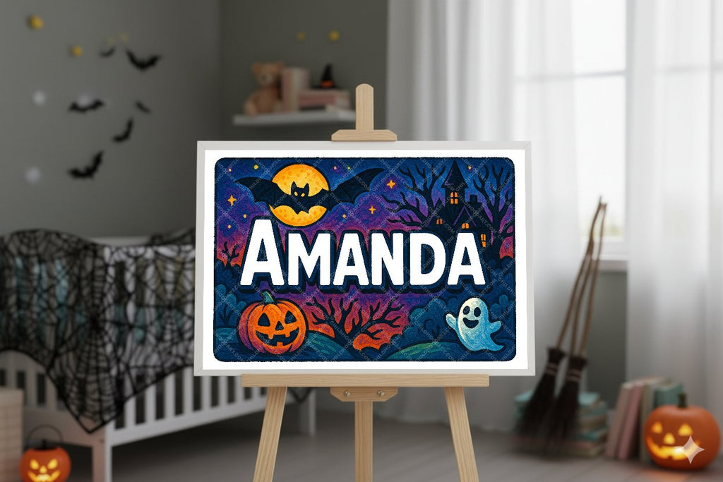 Personalized name art for Amanda