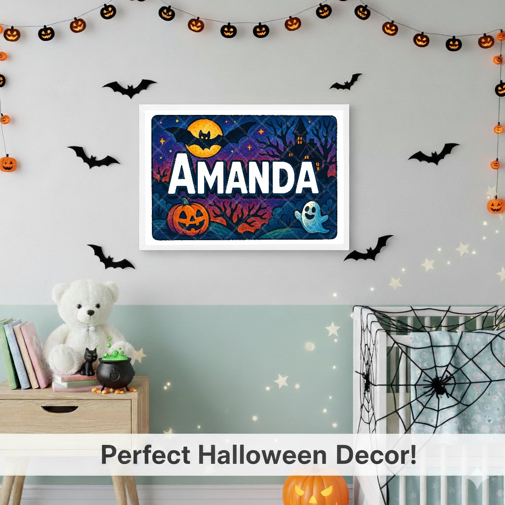 Personalized name art for Amanda