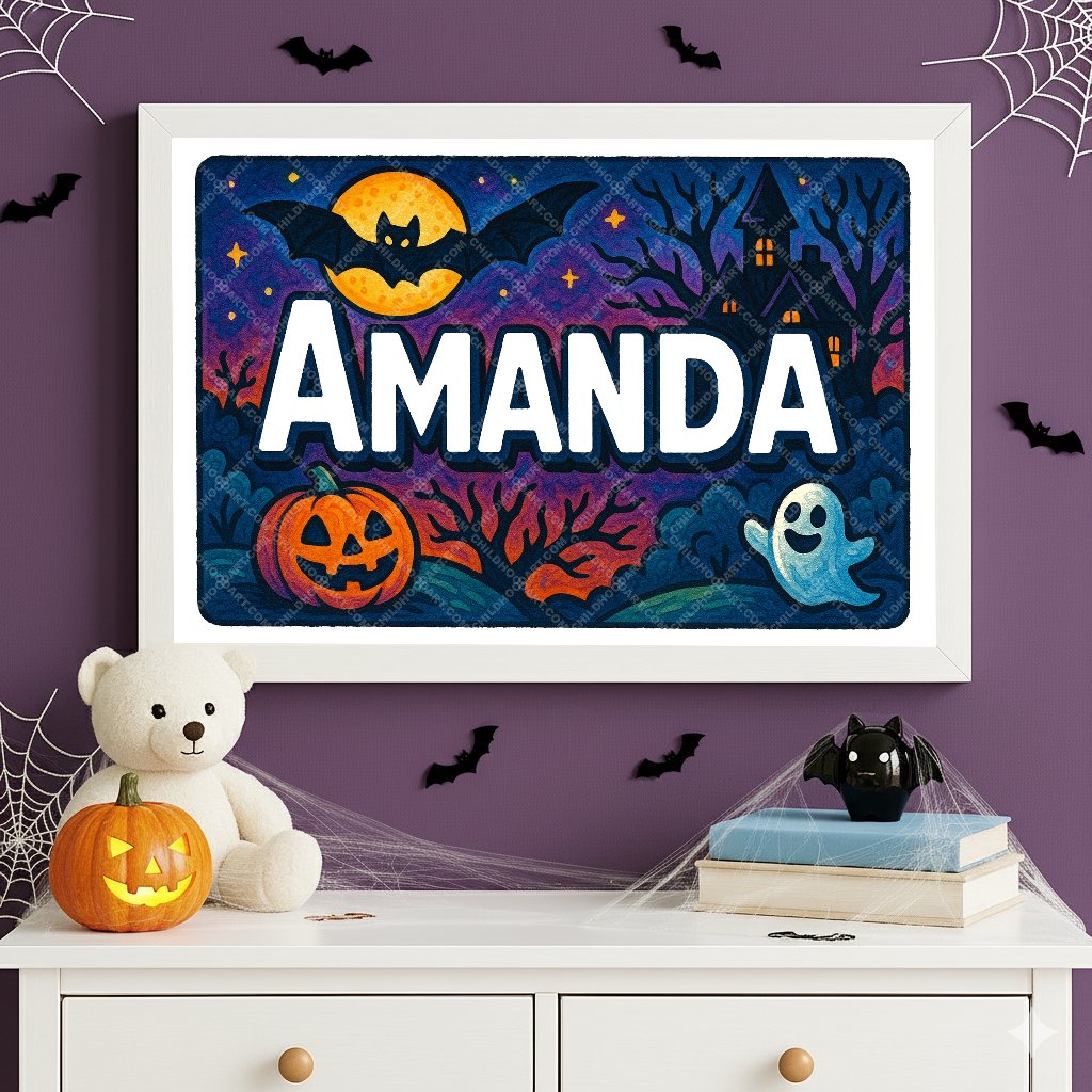 Personalized name art for Amanda