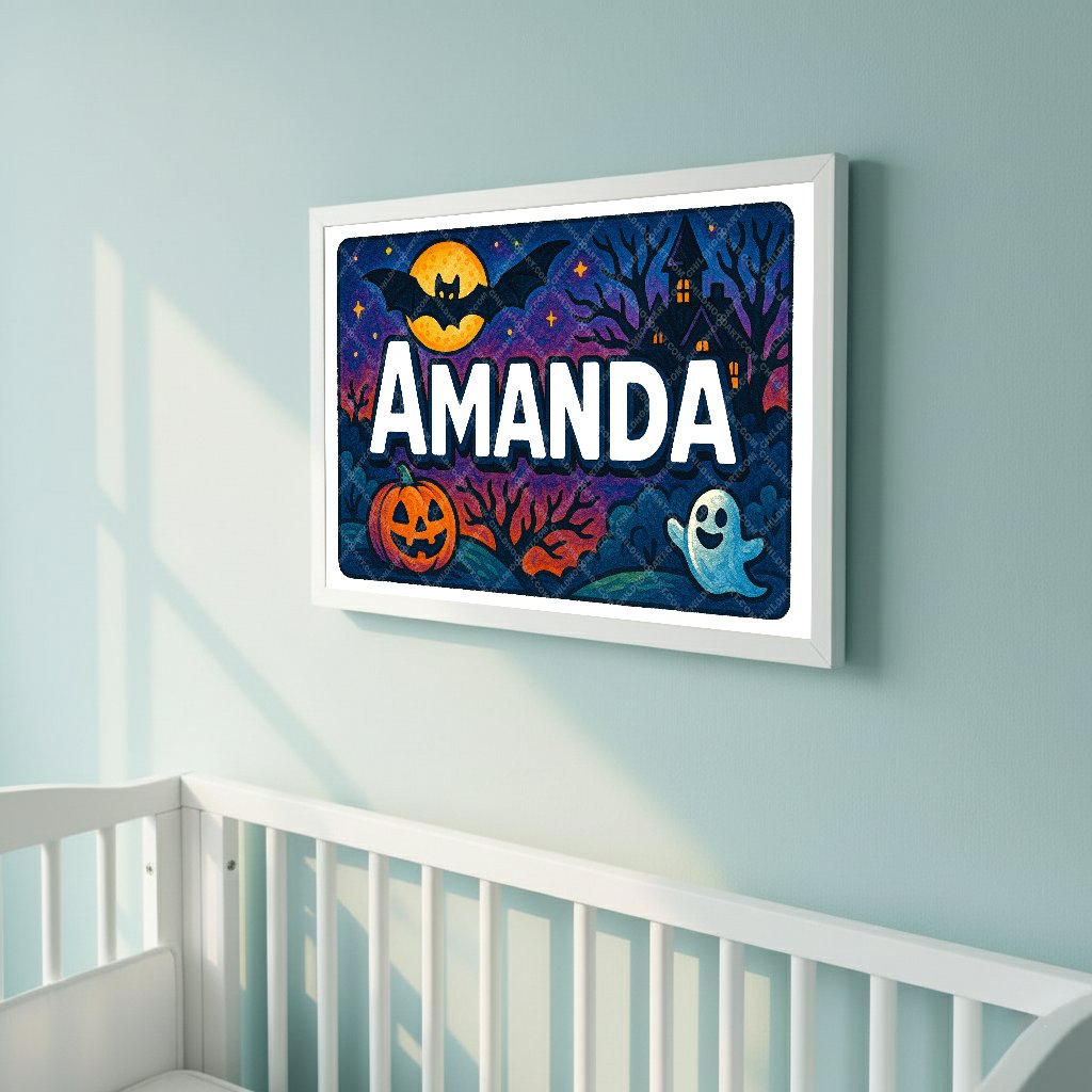Personalized name art for Amanda