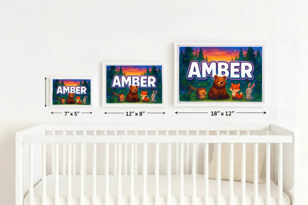Personalized name art for Amber