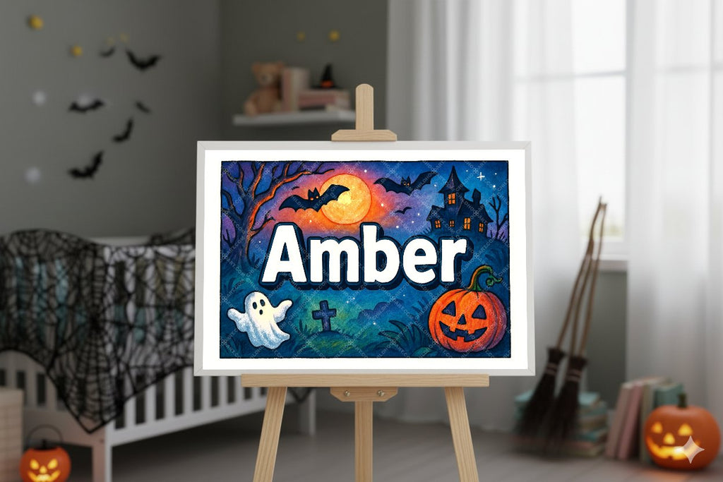 Personalized name art for Amber