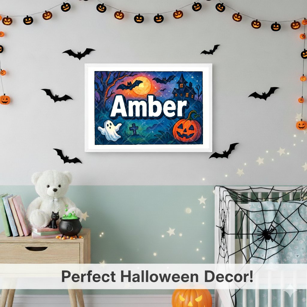 Personalized name art for Amber