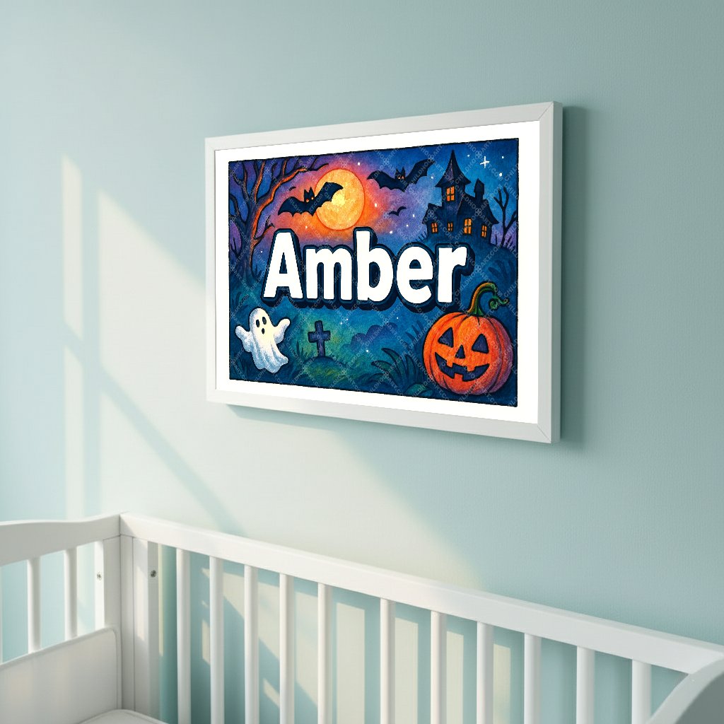 Personalized name art for Amber