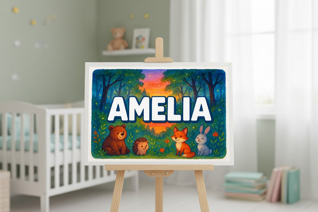 Personalized name art for Amelia
