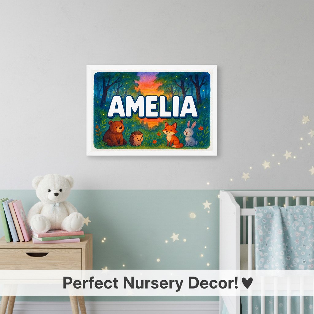 Personalized name art for Amelia