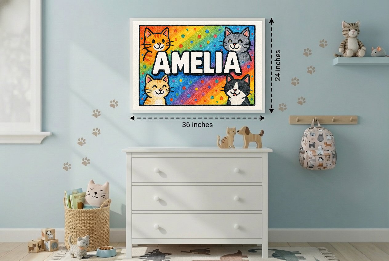 Personalized name art for Amelia