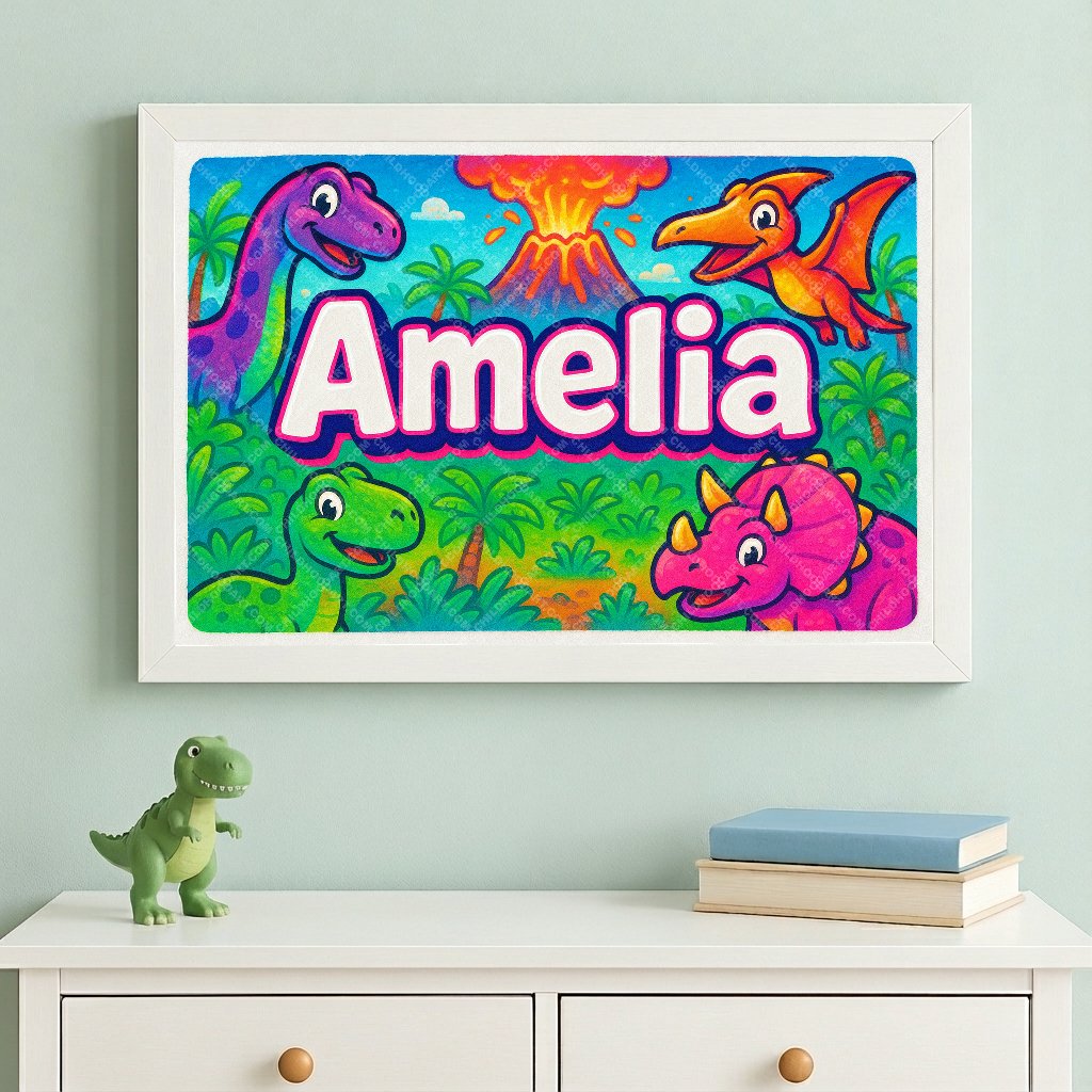 Personalized name art for Amelia