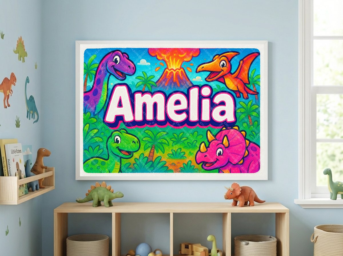 Personalized name art for Amelia