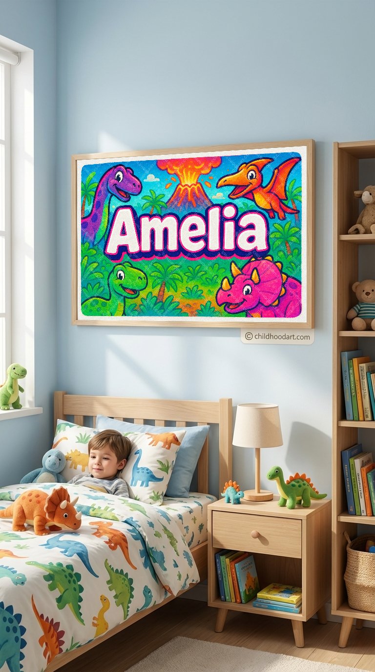 Personalized name art for Amelia