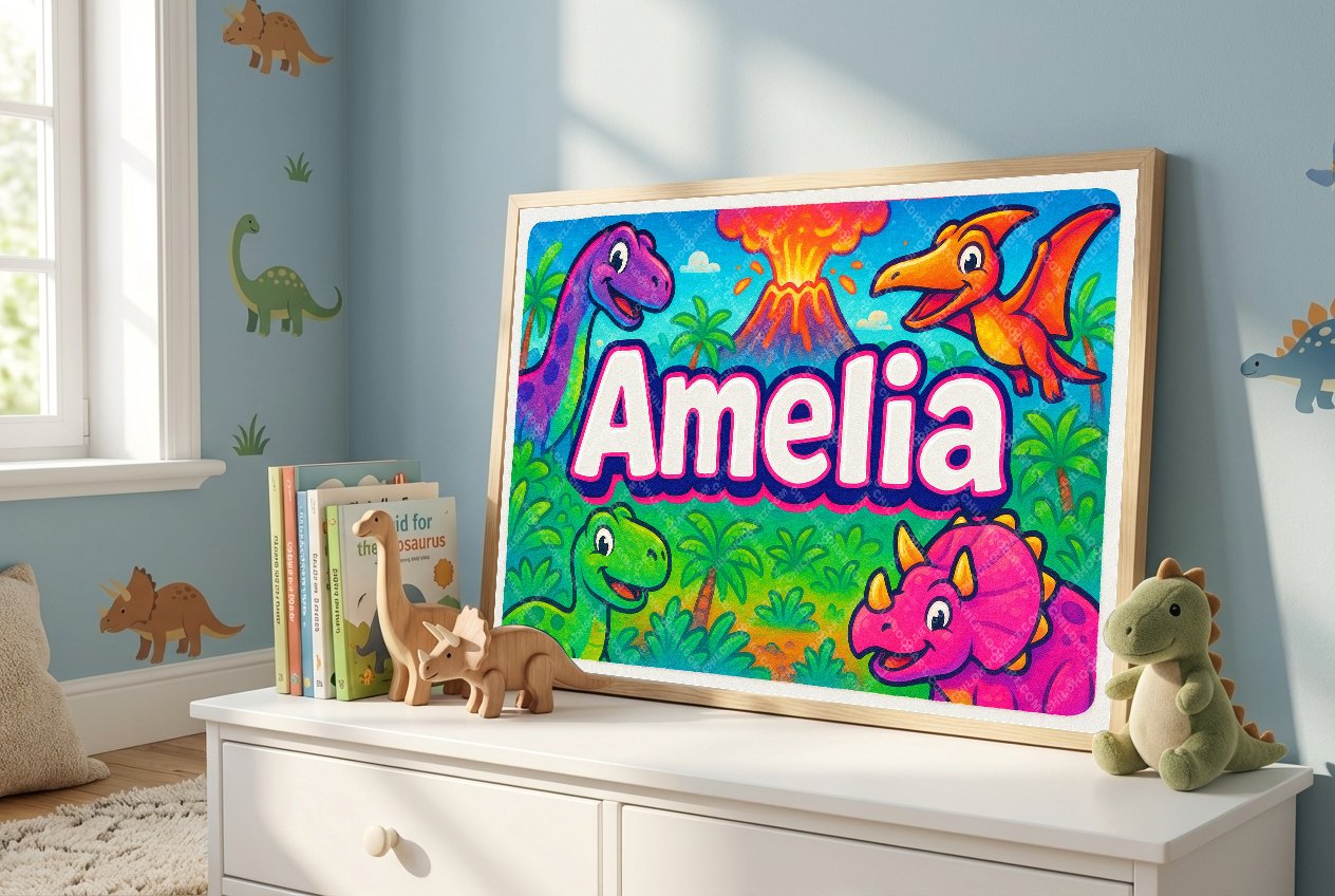Personalized name art for Amelia
