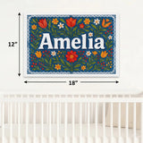 Calm personalized name art for Amelia