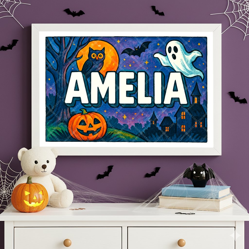 Personalized name art for Amelia