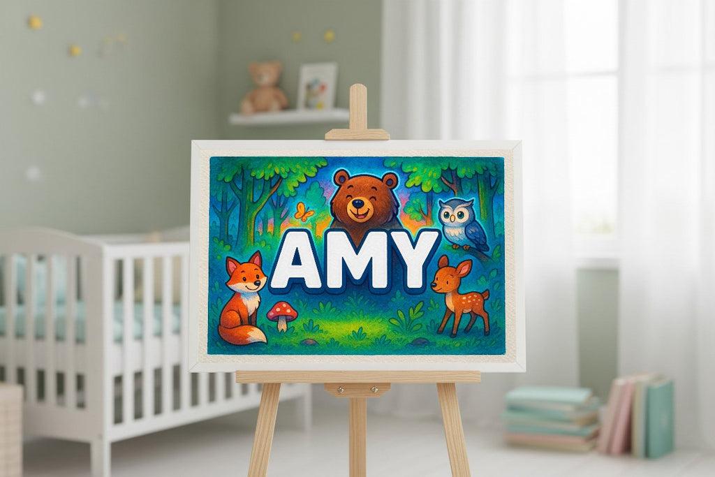 Personalized name art for Amy